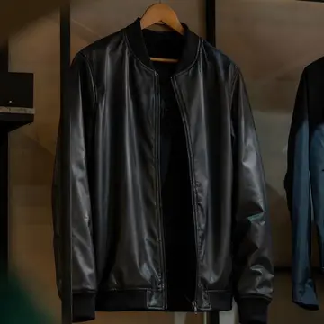 Jaqueta Bomber Courino Masculina Com Zíper E Bolso P ao GG