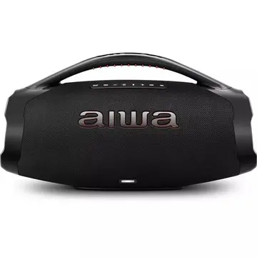 Caixa de Som Boombox AIWA - Bluetooth, 3 vias, IP66, AWS-BBS-01-B