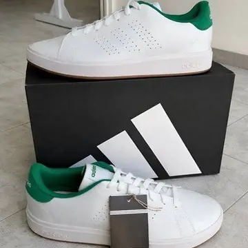 Tênis Masculino E Feminino Advantage 2.0 Adidas Branco E Verde 34 ao 40