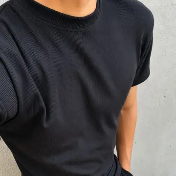 Camiseta Americana Canelada Ribana Algodao Justa Premium P ao GG