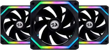 KIT GAMER UNI FAN RGB PRETO COM 3 FANS UF-SL120-3B SI