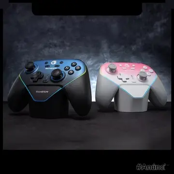 Controle Com Dock e Sem Fio Gamesir SuperNova Hall Effect ROSA E PRETO