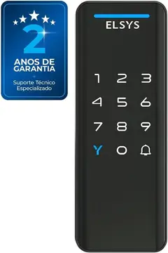 🔐 Elsys Fechadura Digital Sobrepor DS1100V - Senha ou Tag - Preta