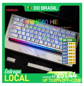 Teclado Magnético Shine60 He