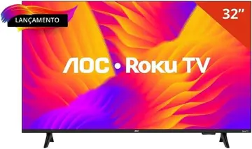 AOC 32S5155/78G - 32" HD Wi-Fi Quad Core Dolby Áudio