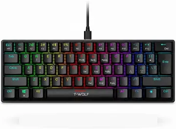 Teclado Gamer Mecânico RGB Switch Blue YH