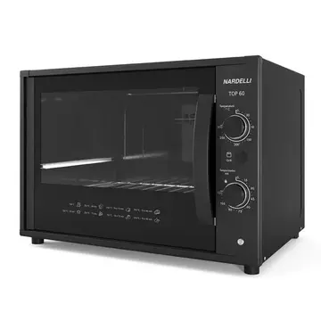 Forno Elétrico de Bancada, 60 Litros Nardelli top60 preto