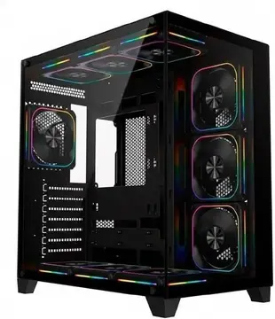 Gabinete Gamer Liketec Zeus V3, ATX, Frontal e Lateral em Vidro Temperado, Sem Fans