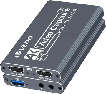Placa de captura de vídeo 4K, dispositivo de captura HDTV para USB 3.0,