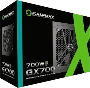 Fonte Gamemax GX700, 700W, 80 Plus Gold, PFC Ativo, Preto