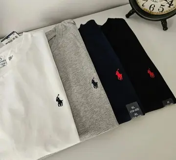 Camiseta Ralph Lauren Preta Basica Masculina Lisa Algodão P ao XXL