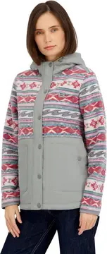 Jaqueta Sherpa Bonded Polar Fleece Quilted Tech Jacket Billabongfeminino