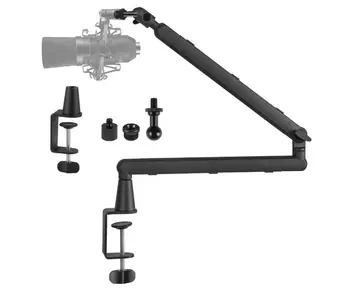 Suporte de Microfone Boom Arm, Adaptador 3/8" a 5/8", Suporte Braço de Microfone