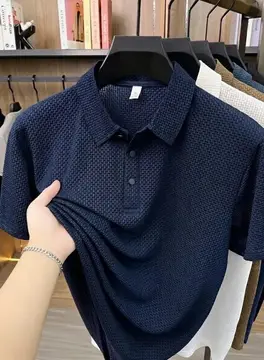 Camisa Polo Texturizada Masculina Old Money Casual Premium P ao G1