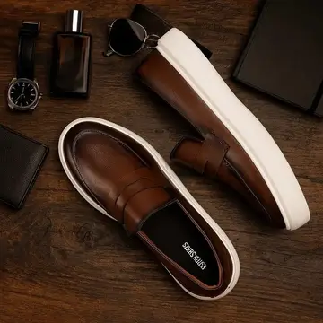 Sapato Loafer Masculino Mocassim Couro Casual Comfort Luxo 37 ao 46