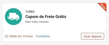 🟣 Cupom Shopee Frete Grátis Entrega Turbo sem valor mínimo
