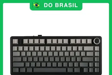 Teclado Sem Fio Mecânico Aula F75 Rgb, Hot Swap, Keycaps Pbt, Com Knob de Volume