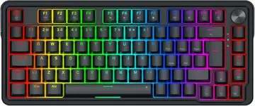 Teclado Gamer Magnético Redragon Ucal RGB Preto 75% ABNT2 8K Polling Rate K673RGB-M