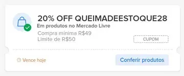 🎟 Cupom: QUEIMADEESTOQUE28