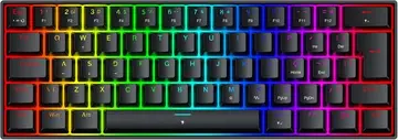 Teclado Magnético Gamer Redragon Fizz RGB Preto 60% Polling Rate 8K