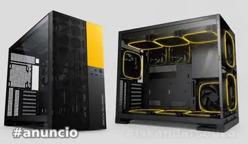 Amazon / Amazon - Gabinete Gamer Geometric Future Model 5 Vent Preto e Amarelo Sem Fans GEO-M5V-BY
