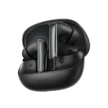 Fones de ouvido sem fio Qcy Melobuds N65 Anc pretos 50hs Bluetooth 6.0 Resistência à água Ipx5