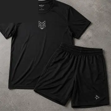 Kit Bermuda Lobo + Camiseta Lobo Dry Fit - Alpha