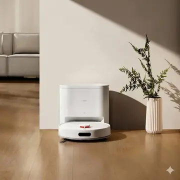 Robô Aspirador Xiaomi Robot Vacuum H40 OV51, 10.000 Pa, Navegação LDS 360°, Bateria 5.200 mAh, Base de Autoesvaziamento 4 L, Aspiração e Mop