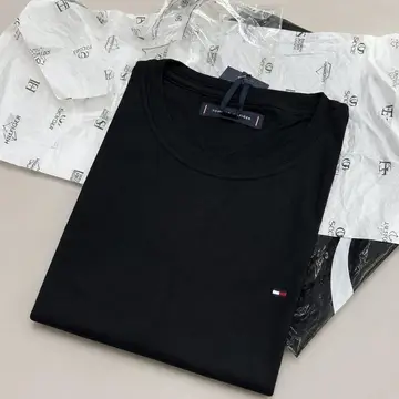 Camiseta Tommy Hilfiger Essential Cotton Preta - Original P ao G4