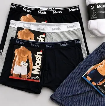 Kit Com 10 Cuecas Boxer Algodão Cotton Masculina Adulto Mash P ao GG