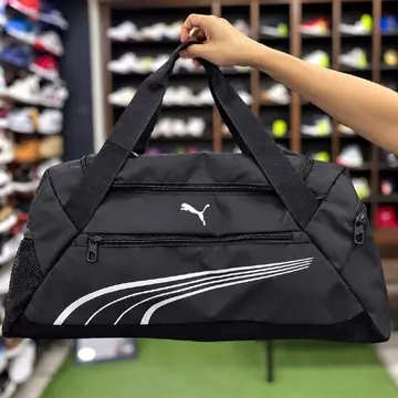 🛒 Mala Puma Preta Challenger Fundamentals Sports Media Único
