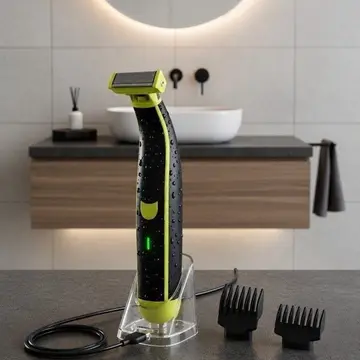 Aparador de Pelos Elétrico Lecom Prova D'Água Bivolt Barbear e Depilar