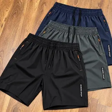 Kit com 3 Bermudas Secagem Rápida Academia P ao GG