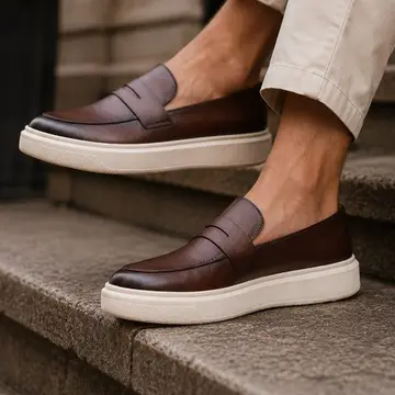 Sapato Loafer Masculino Mocassim Couro Casual Comfort Luxo 37 ao 46