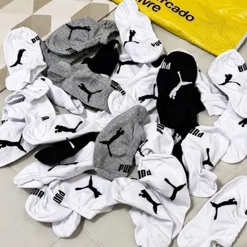 Kit 9 Pares Meias Puma Sapatilha Cano Baixo Algodão Original 34 - 43