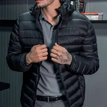 Jaqueta Puffer De Frio Blusa Impermeável Inverno Intenso P ao XGG
