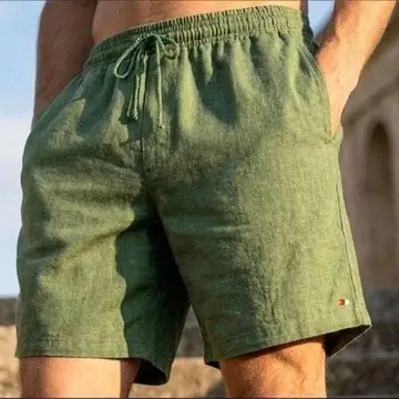 Shorts Linho Masculino Sandrini Casual Verão Confortável P ao GG