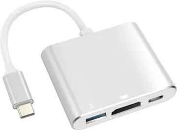 Adaptador Hub 3 em 1 USB C 3.1 para Thunderbolt 3.0, Dex, HDMI 4K e USB 3.0 Premium Tec Quality