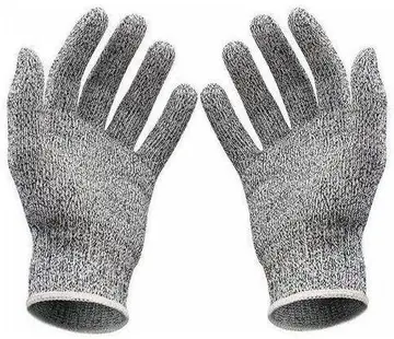 Luva Anticorte Profissional em HPPE e Fibra de Vidro – Ambidestro, Reutilizável, Confortável e Resistente para Cozinha, Oficina, Churrasco, 