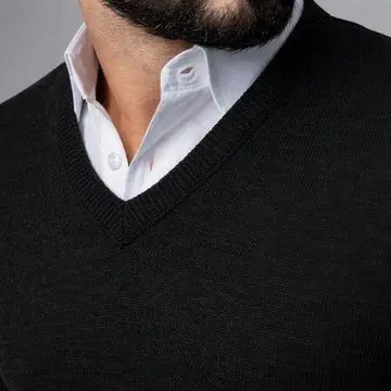 sueter masculino decote v cardigan basico tricot