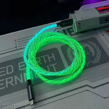 Cabo Usb-C Rgb Everglide, Suporta 8000Hz