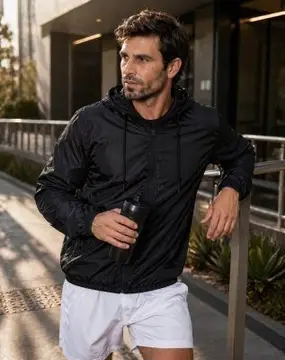 jaqueta corta vento masculina vexu impermeável com capuz