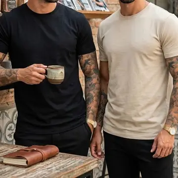 camiseta masculina malha peruana premium kit 2