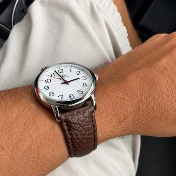 relógio chrowl saint germain prateado masculino