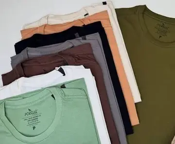 kit 7 camisetas básicas lisa algodão premium masculina