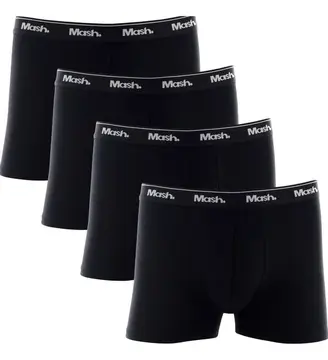 cuecas box mash boxer box algodão cotton kit 4