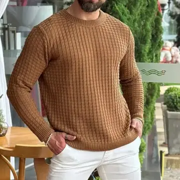 blusa de frio suéter masculino lã tricot