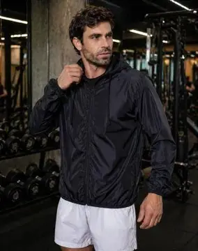 jaqueta vexu corta vento masculina impermeável capuz zíper bolso