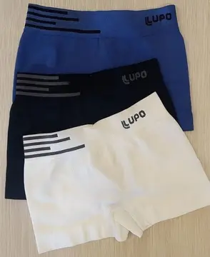 cueca lupo boxer box sem costura basic microfibra kit 6