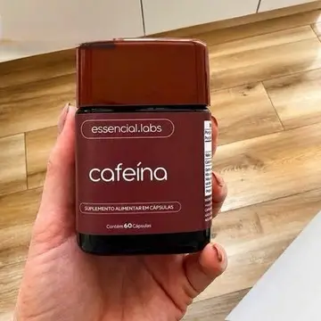 suplemento essencial labs cafeína 100% pura 200mg